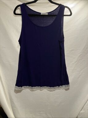 Coolmee purple tank top with lace